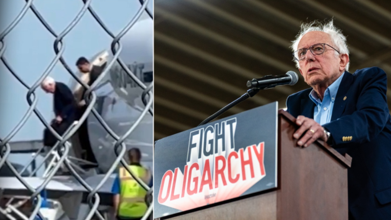 Energy watchdog exposes eye-popping carbon footprint of Sanders’ jet-setting tour: ‘Fake socialist’