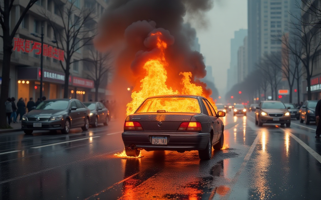 Pony.ai robotaxi catches fire in Beijing, shares drop 10%