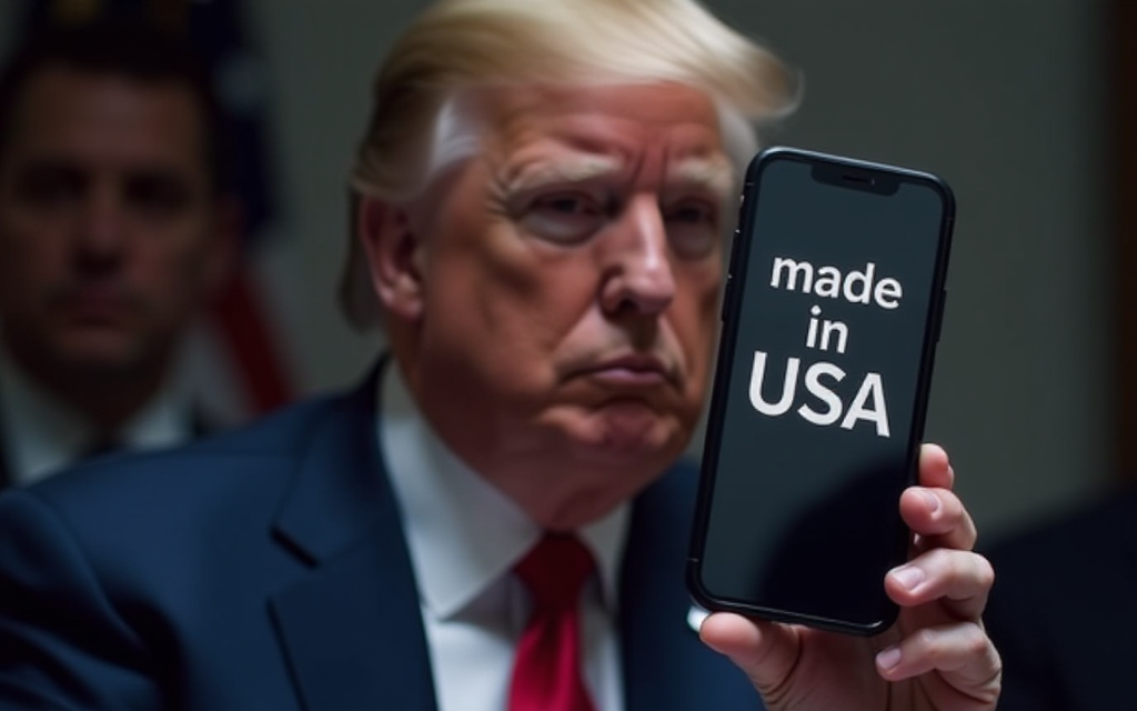 Trump threatens Apple with 25% tariffs over foreign iPhone production; shares fall