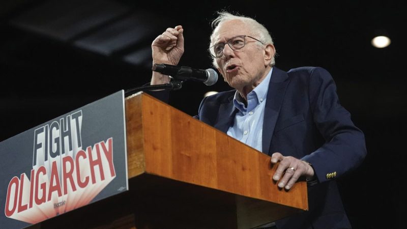 Watch: Bernie Sanders reacts to Trump’s Iran strikes in real time at ‘Fighting Oligarchy’ rally