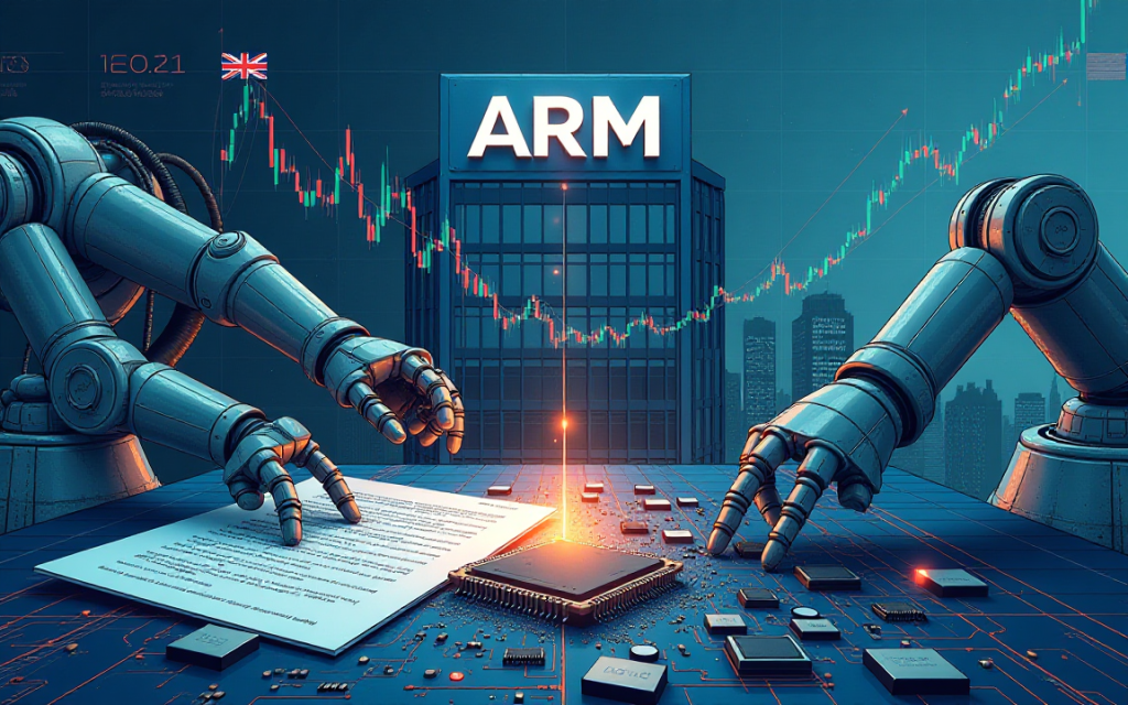 ARM Holdings plunge 12% after modest outlook and shift to chip development