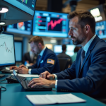 US stocks open in the red: Nasdaq down 0.3%, Dow slips 100 points