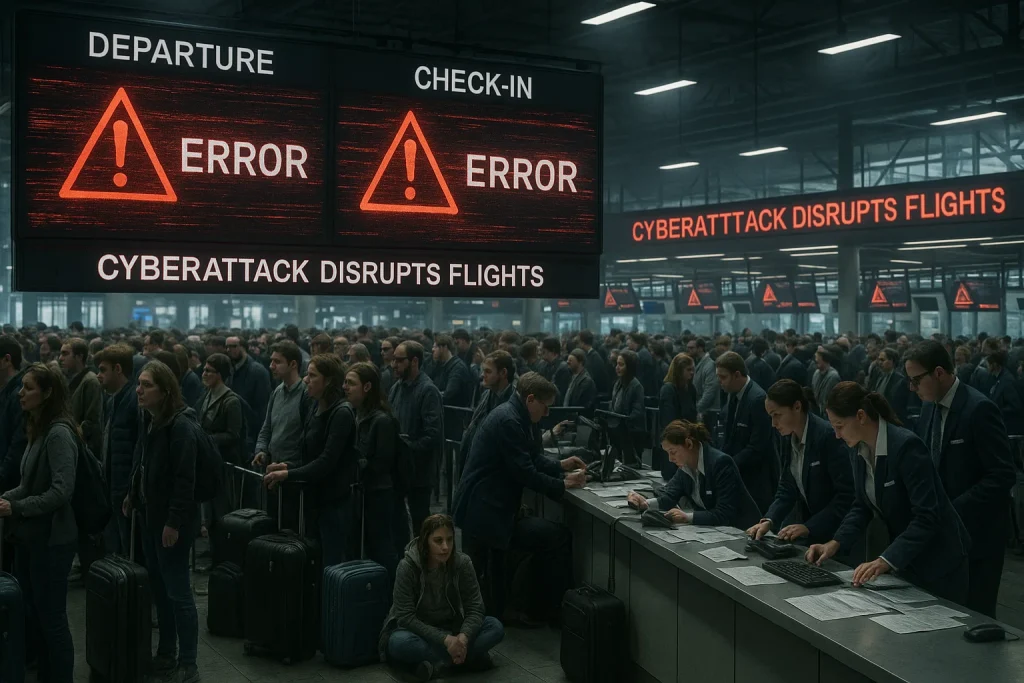 Cyberattack grounds flights at European airports: Heathrow, Brussels, Berlin hit
