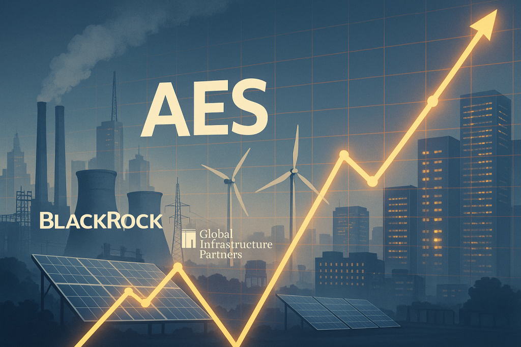 AES Corp. shares surge on reported $38B BlackRock-backed bid