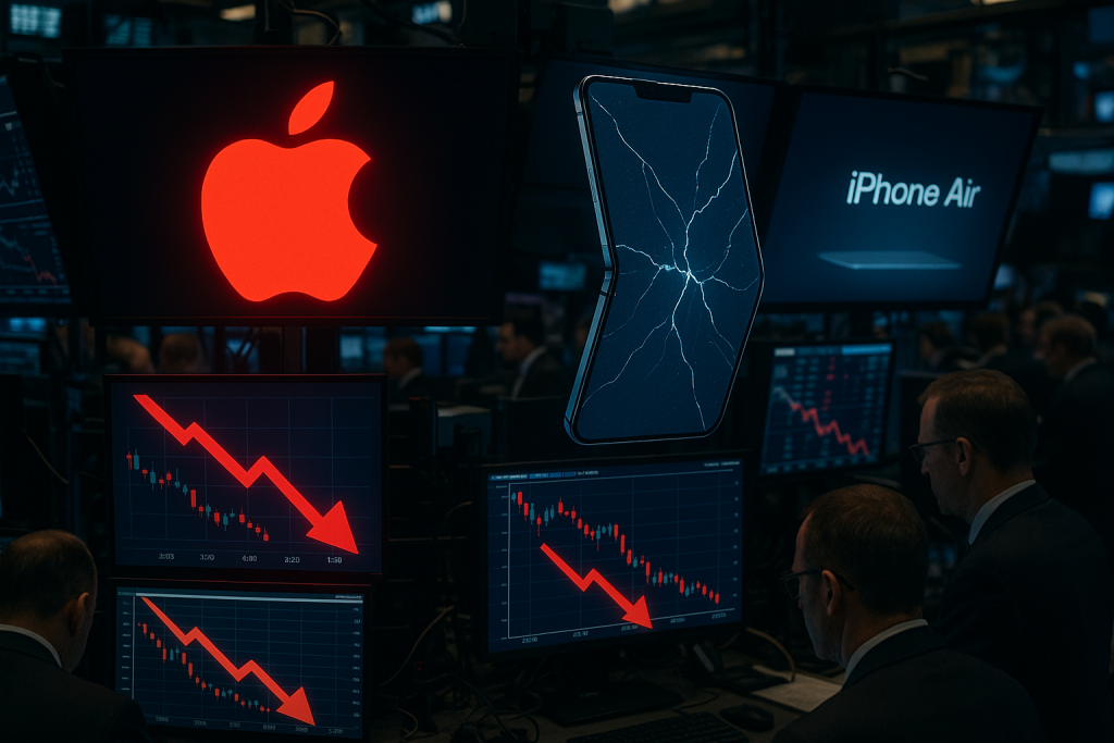 Apple in red after Jefferies downgrade iphone maker due to over expectations