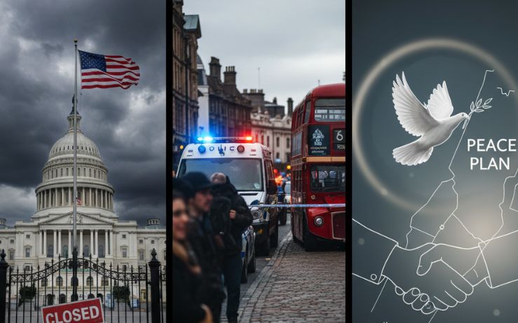 Weekly wrap: A US shutdown; a UK terror attack; a Gaza peace plan