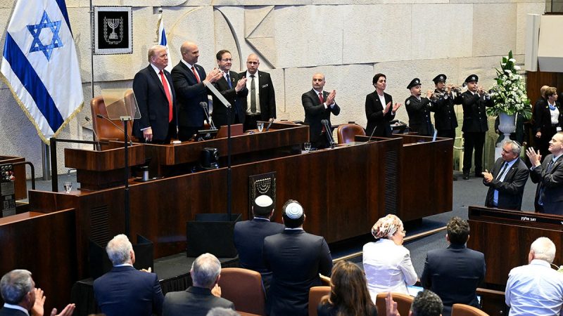Trump heralds ‘golden age of the Middle East’ in address to Israeli Knesset hours after hostages come home