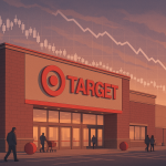 Target stock in red as sales decline due to customers cutting back on spending
