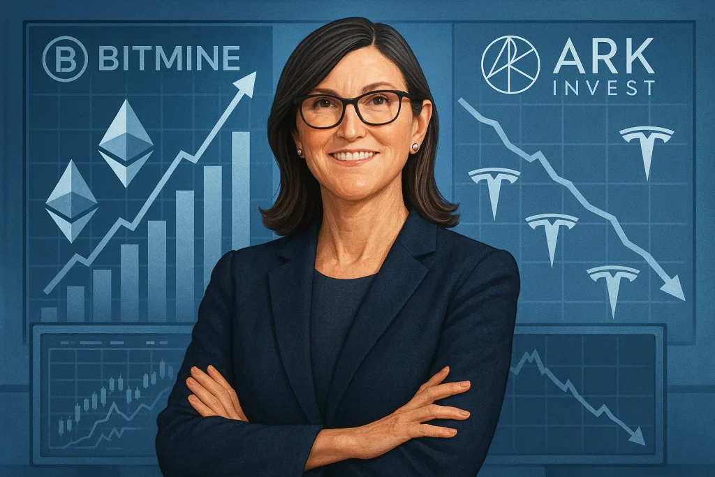 Cathie Wood’s ARK Invest boosts BitMine stake, trims Tesla holdings