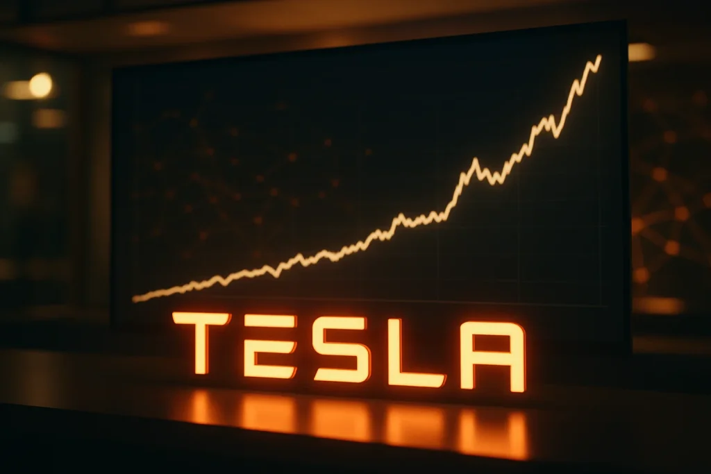 Tesla stock trades higher on Wednesday: is the options market signaling more upside?