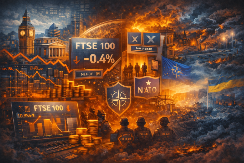 Europe bulletin: UK stocks pull back, gold, copper lift miners, France raids X headquarters
