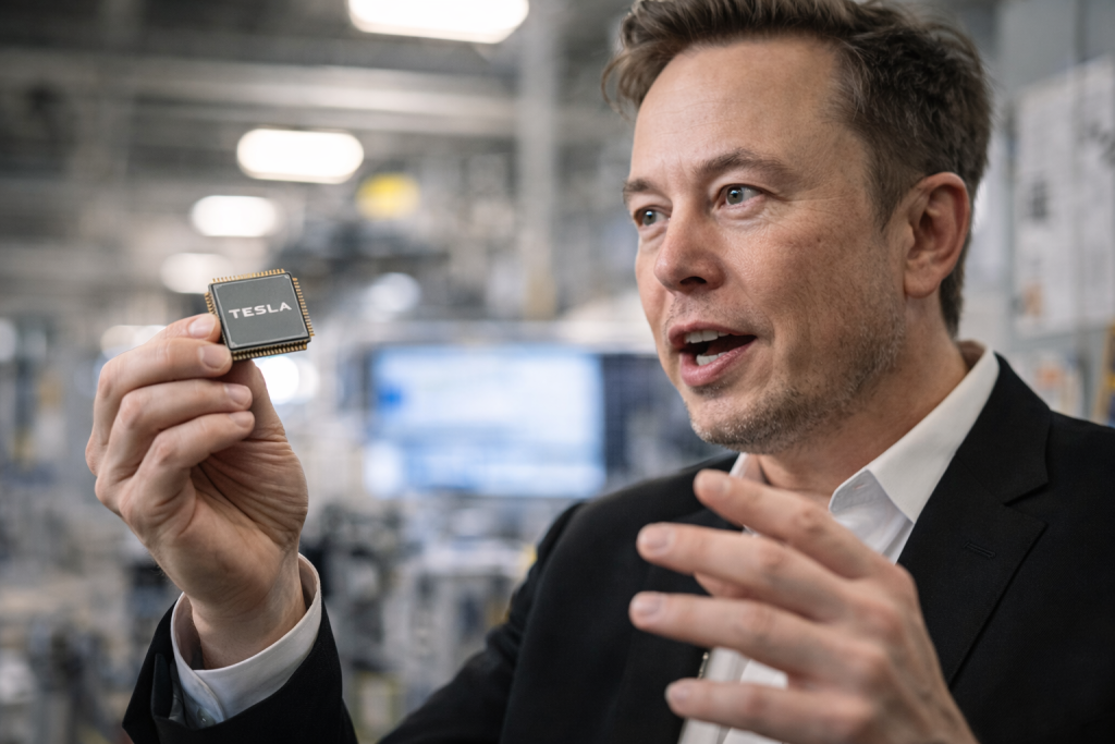 Here’s why Tesla stock is rising today as Musk teases Terafab launch