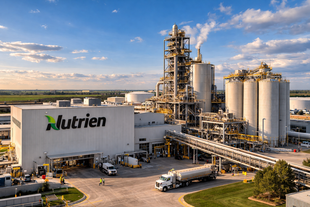 Nutrien stock slowly forms cup & handle as fertilizer prices rise